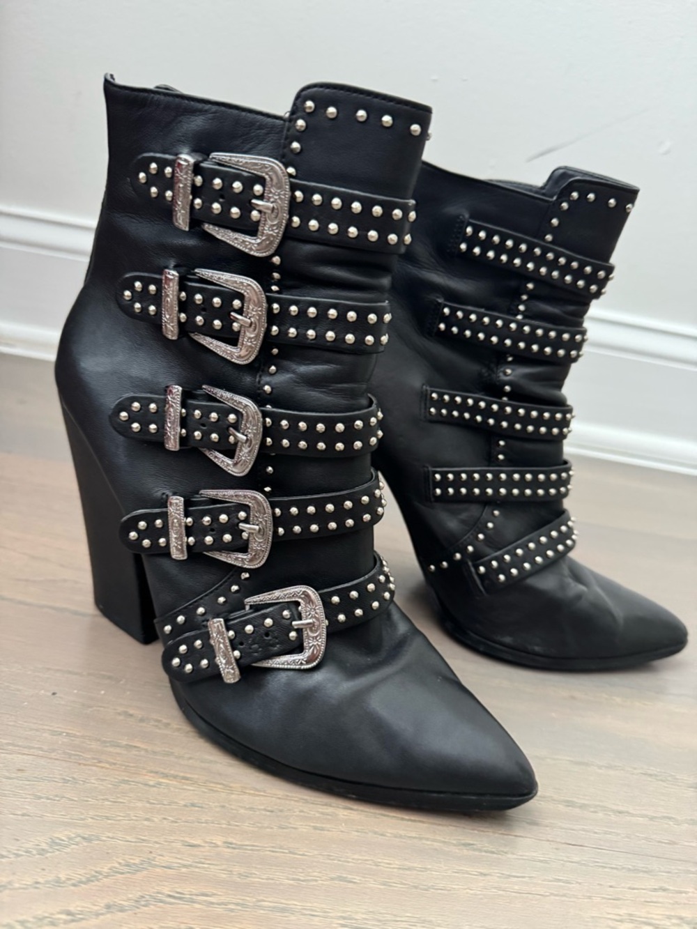Studded booties